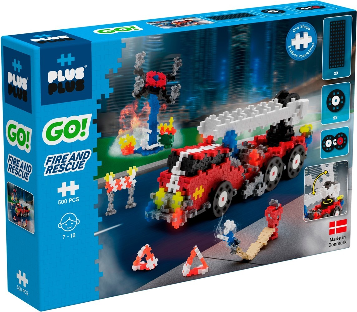 Plus plus aller au feu et au sauvetage plus-plus : 500 pièces (7009)
