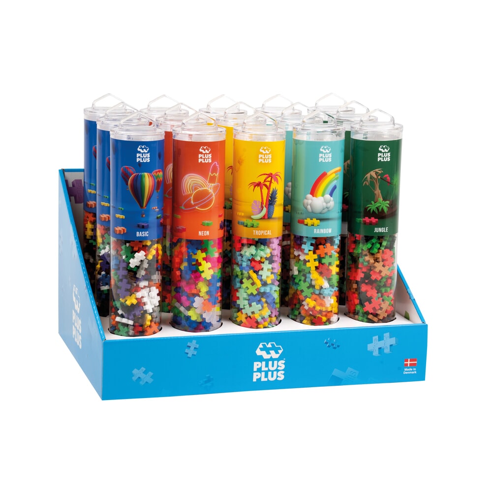 Plus plus plus-plus 240 pièces. tubes de couleur : 15 pièces (7281)