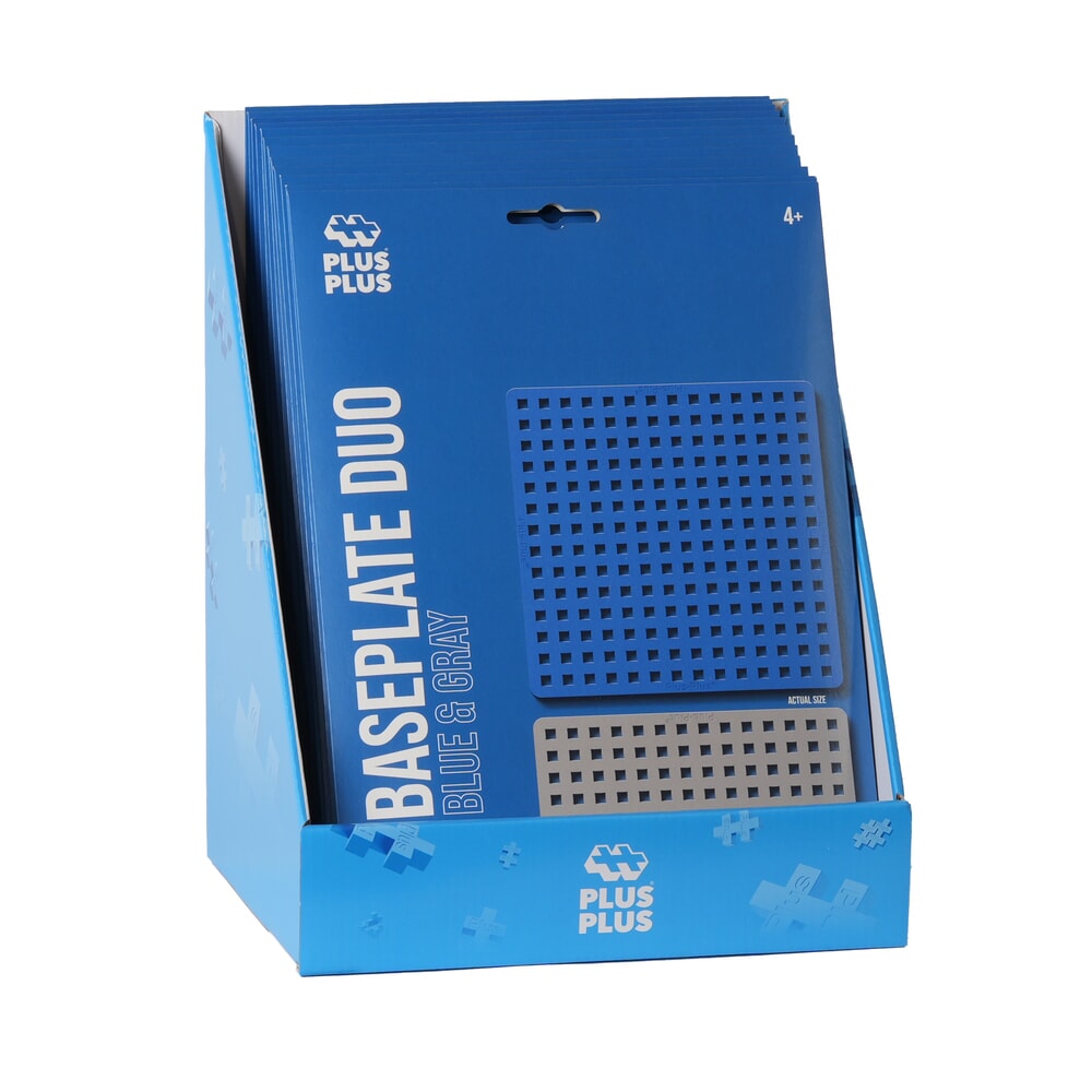 Affichage plus plus plus-plus : plaque de construction bleu gris (7249)