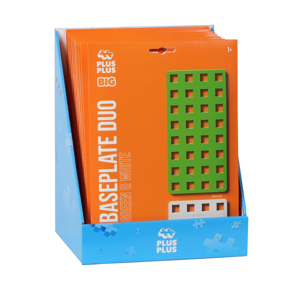 Plaque de base pour grand écran Plus Plus Plus-Plus : 2 pièces blanc vert (7301)