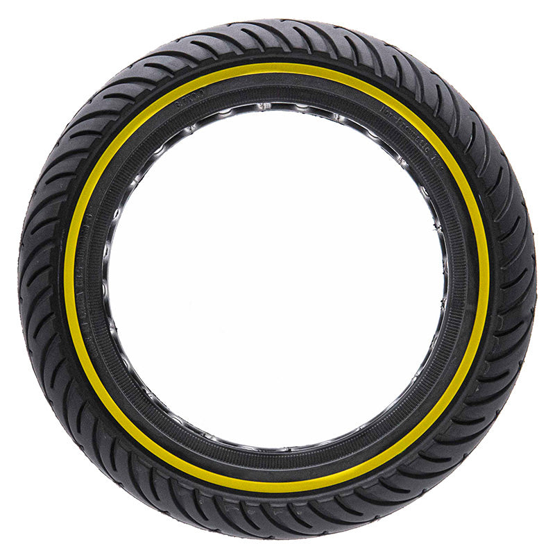 Pneu Pro-mounts solide 8 1 2 ligne jaune noir