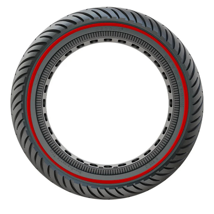 Pneu Pro-mounts solide 8 1 2 ligne rouge noire