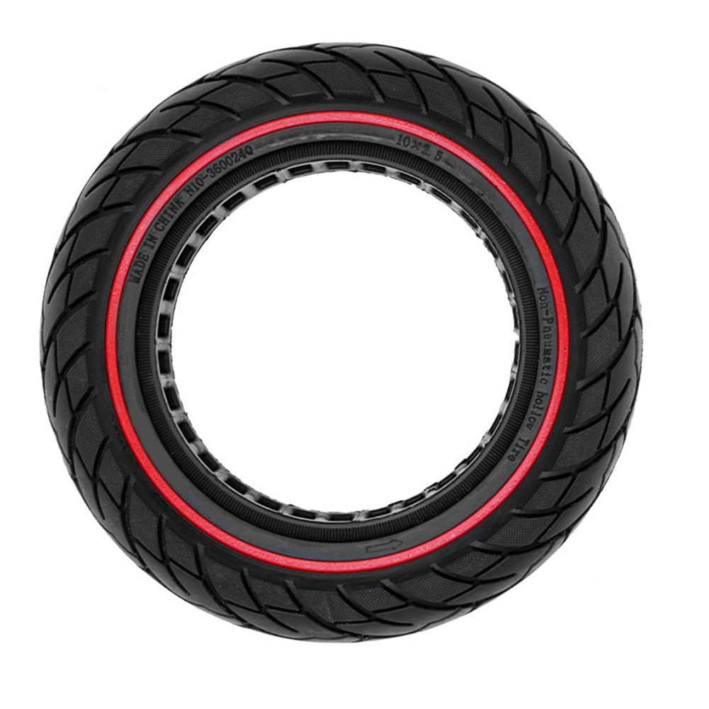 Pneu Pro-mounts solide 10 x 2.125 ligne rouge noire