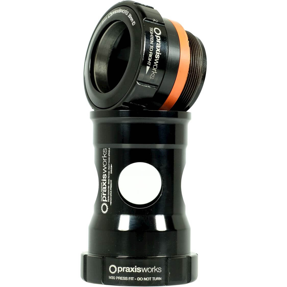 Adaptateur de pédalier Praxis m30 bb30 pf30 vtt 73mm