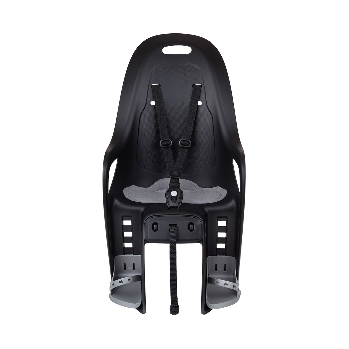 Siège enfant Polisport derrière Koari CFS - montage sur support - gris noir