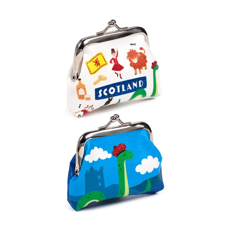 Portefeuille souvenir d'Écosse avec clip