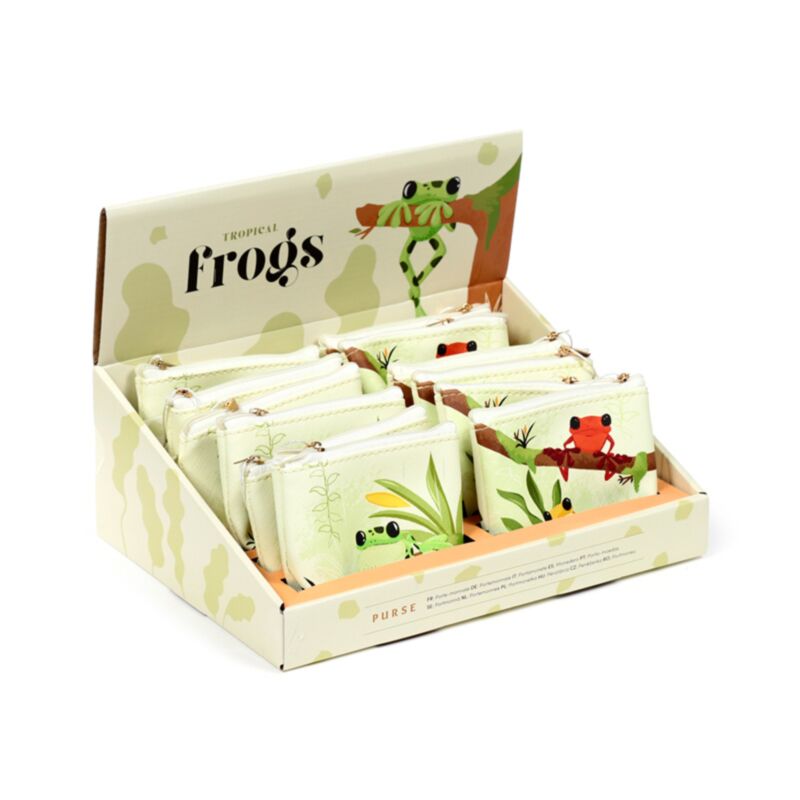 Portefeuille PVC Grenouilles tropicales