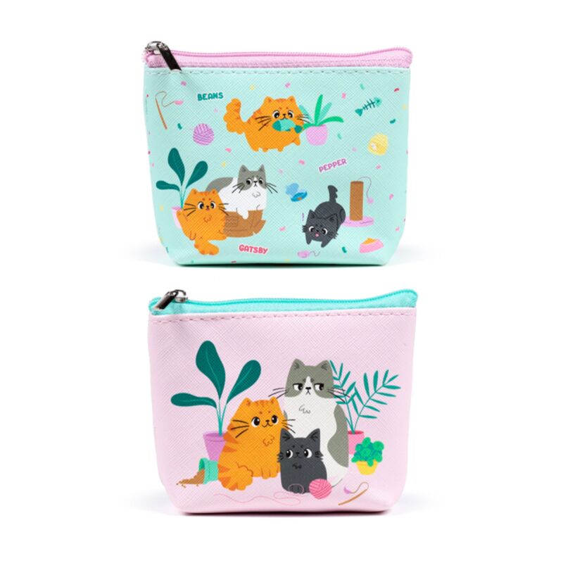 Portefeuille en PVC Beans Co Cats