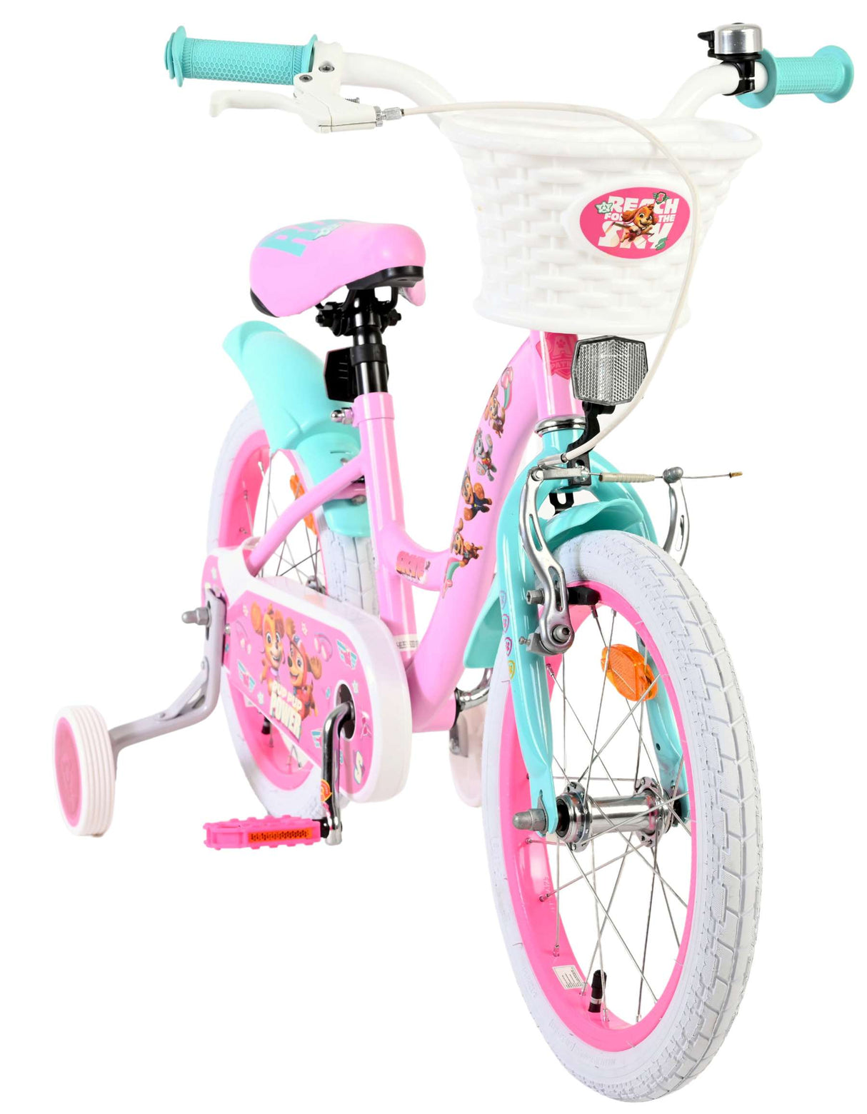 Vélo pour enfants Paw Patrol - filles - 16 pouces - rose
