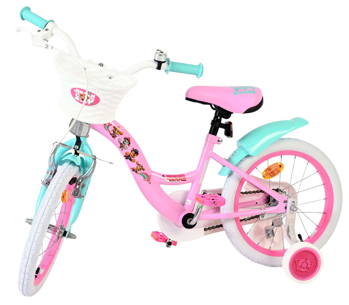 Vélo pour enfants Paw Patrol - filles - 16 pouces - rose