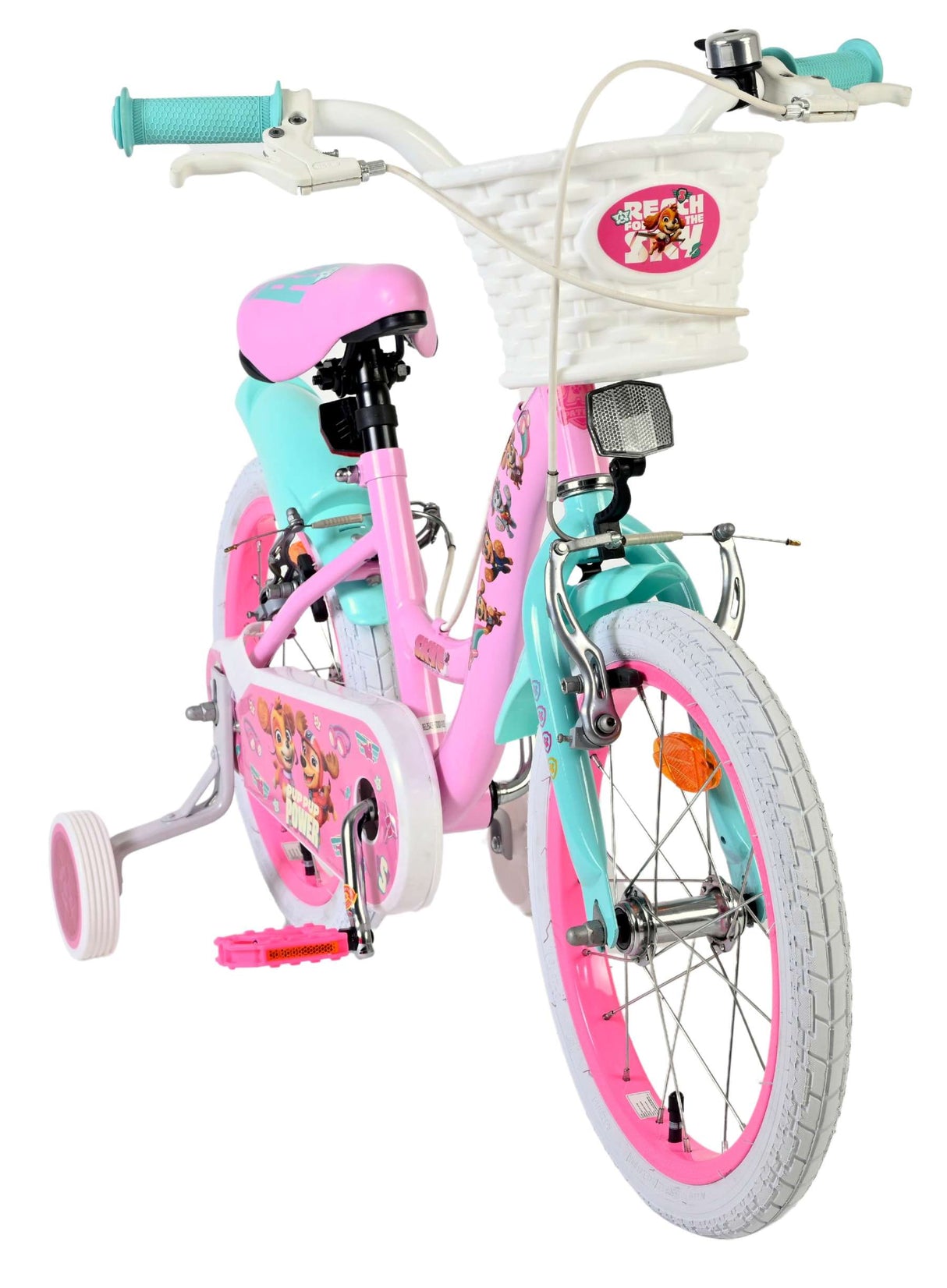 Vélo pour enfants Paw Patrol - filles - 16 pouces - rose - deux freins à main