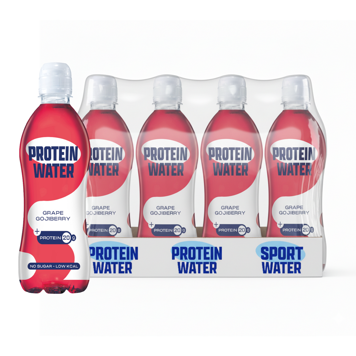 Proteinwater raisin gojiberry pet (12x 0,5 litres)