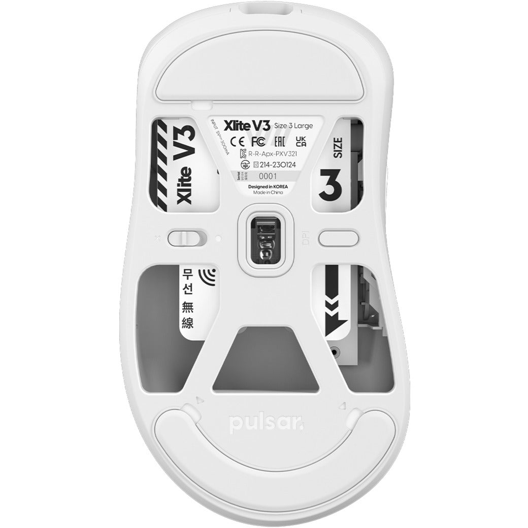 Grande souris de jeu sans fil Pulsar Xlite V3