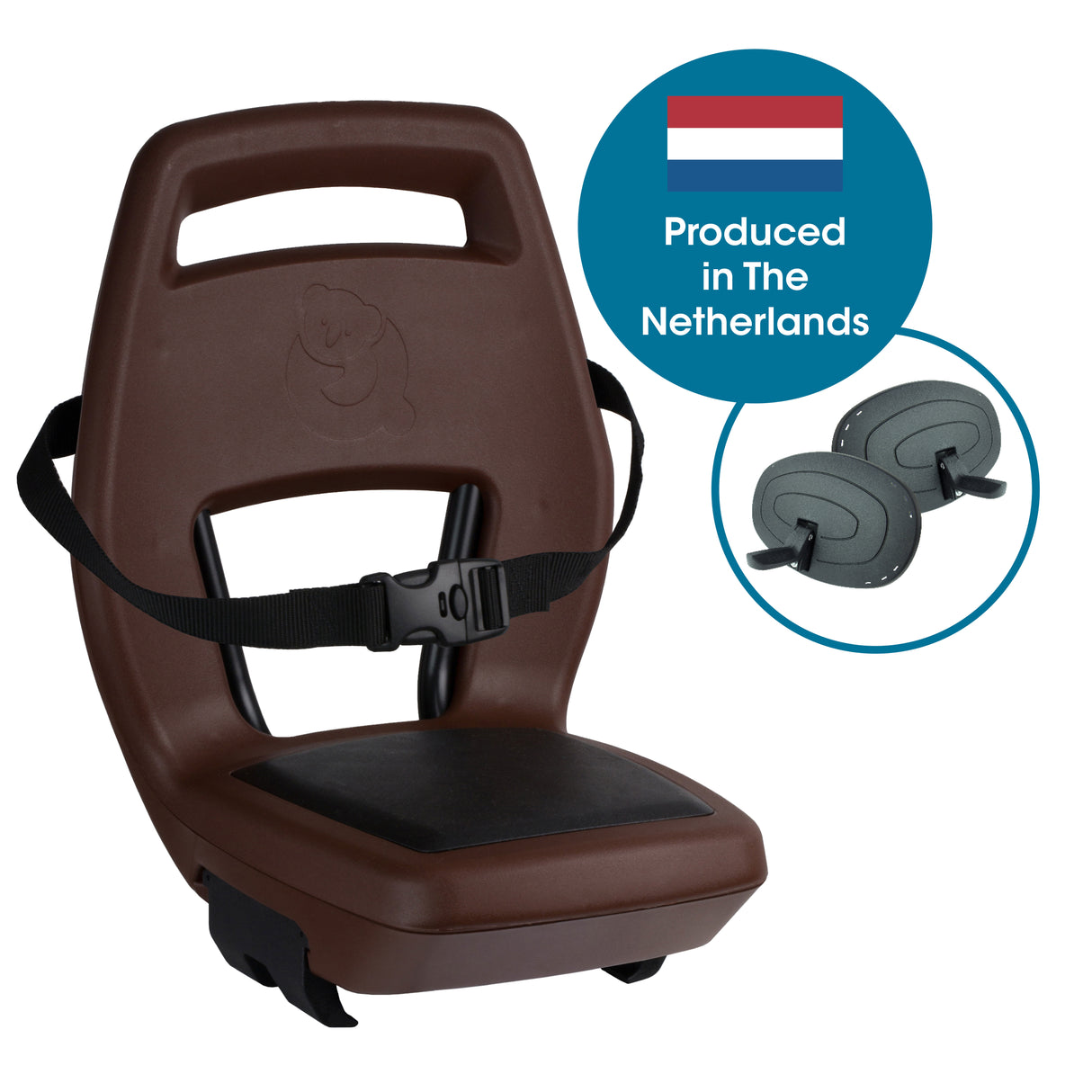 Fixation de support Qibbel pour siège arrière junior 6+. marron noir