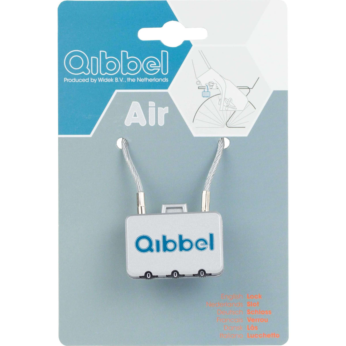 Antivol pour vélo Qibbel Air Long - Sûr et pratique