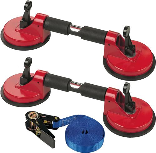 Jeu de porte-verres Rodac avec sangle de tension et cliquet (nml)
