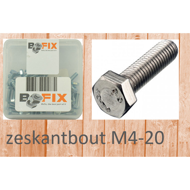 Bofix Hexagon Bolt M4X20 (50 pièces)