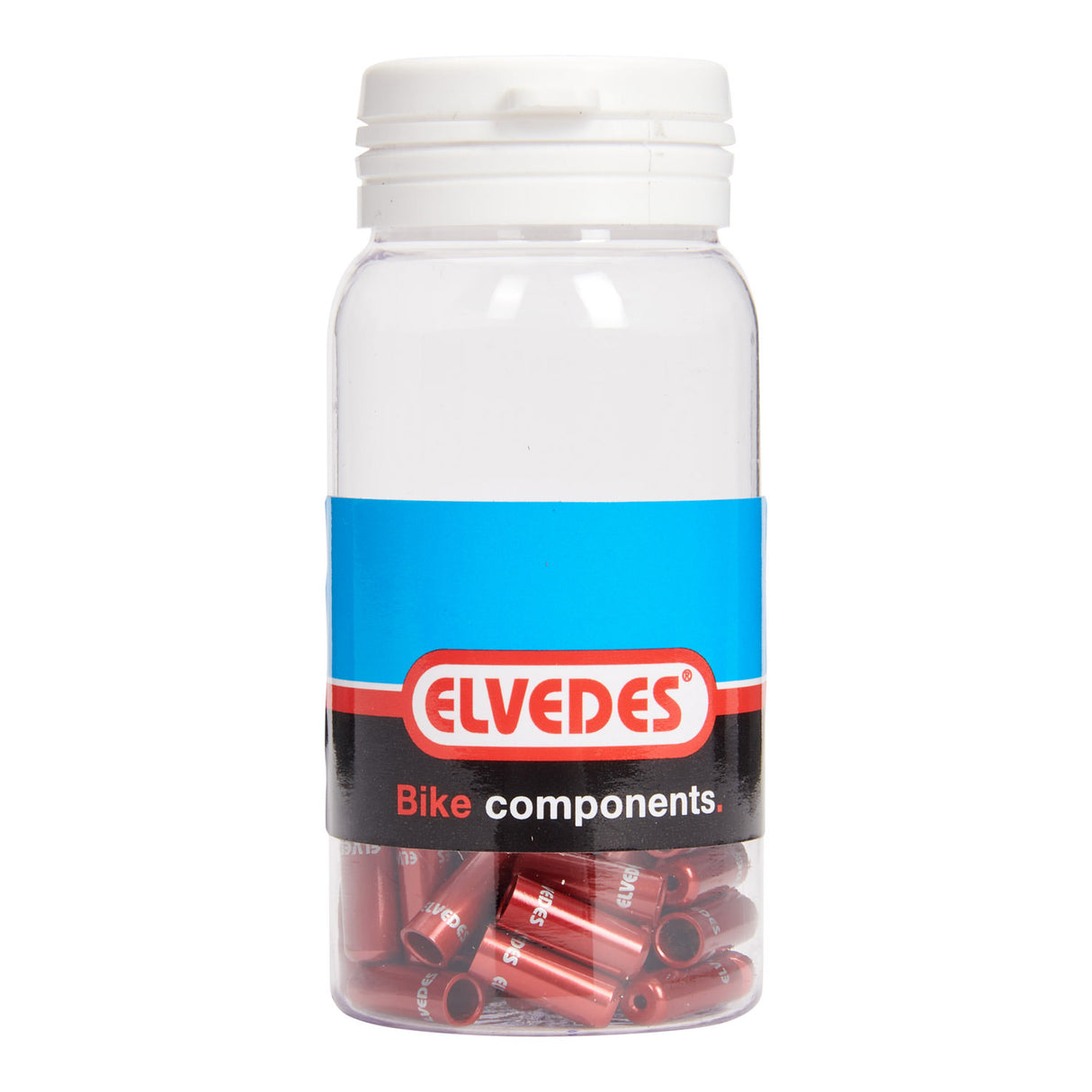 Capuchon de câble Elvedes 4,2mm joint alu rouge (50pcs)