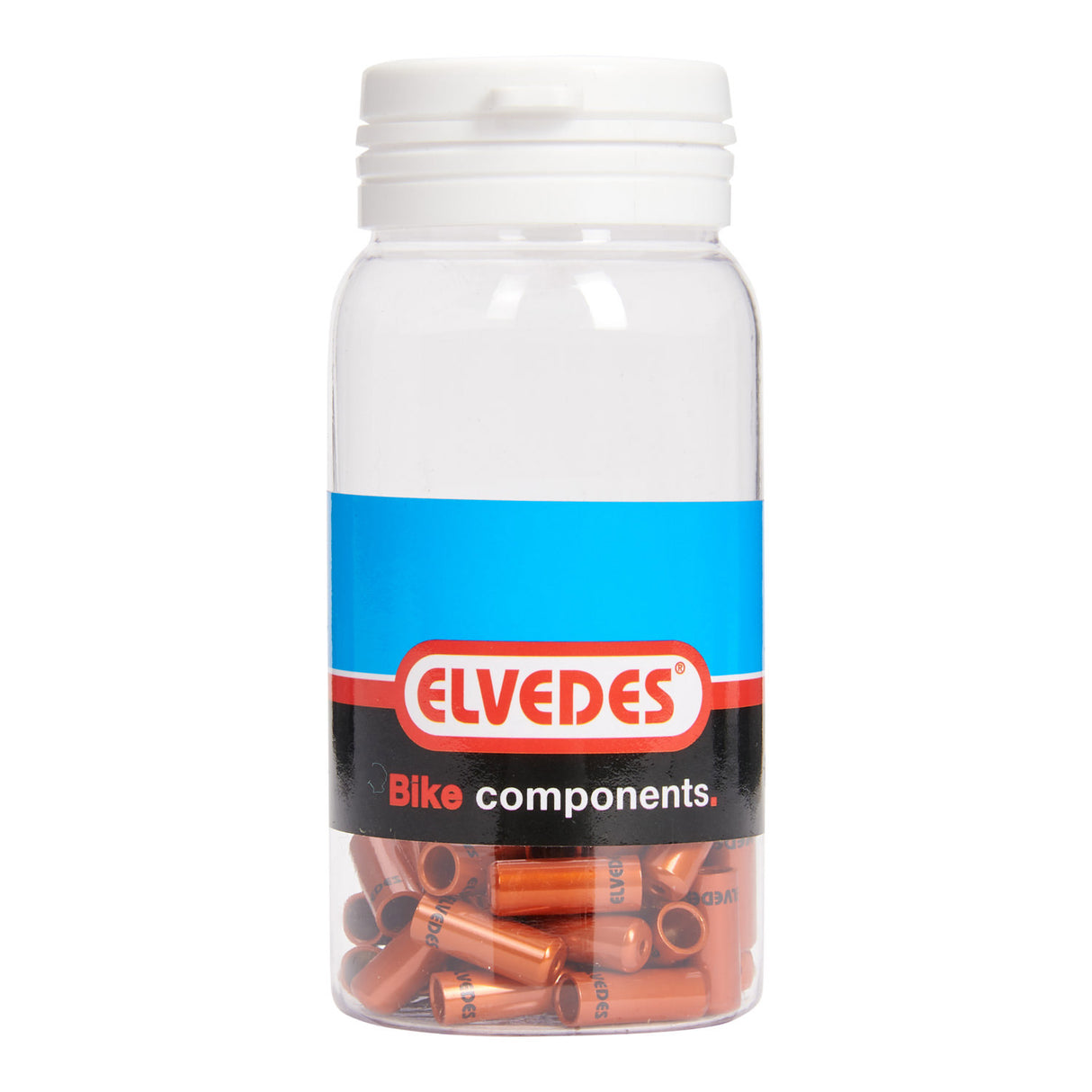 Capuchon de câble Elvedes 4,2mm joint alu orange (50pcs)