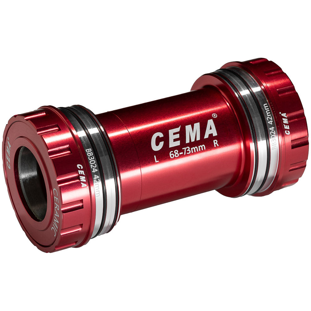 CEMA BRACKETAS BB30 interlock shimano-rvs-rood