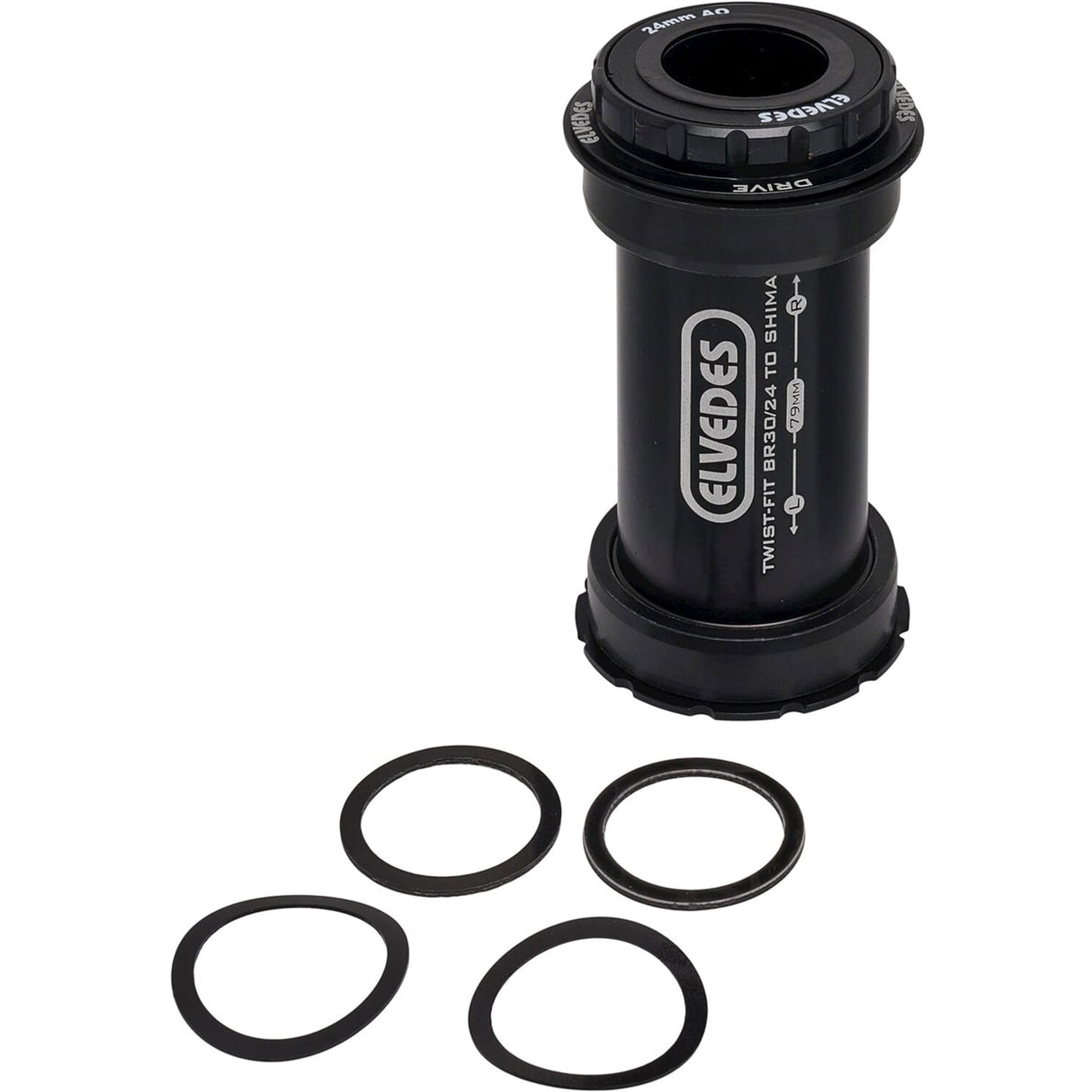 Adaptateur de support de fond Elvedes Twistfit BB Right Shimano 24 mm