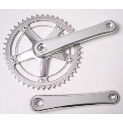 Pédalier Sturmey Archer argenté. 46t 170mm fct66 (sa)