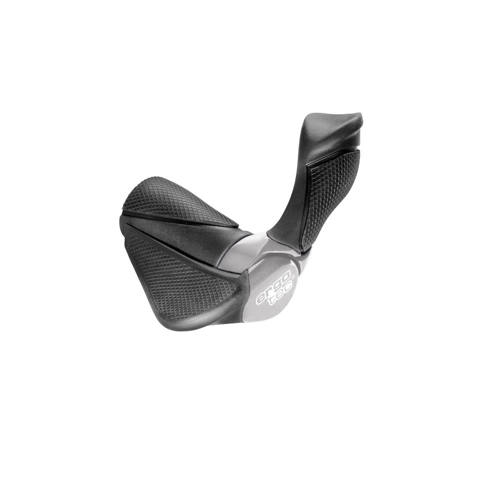 Ergotec paire de poignées mf2 kraton aluminium 130 + 87 mm - noir
