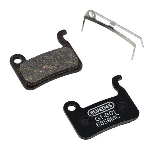 Jeu de plaquettes de frein à disque Elvedes - shimano - composé métallique en carbone (plaquettes semi-métalliques) - 1 paire