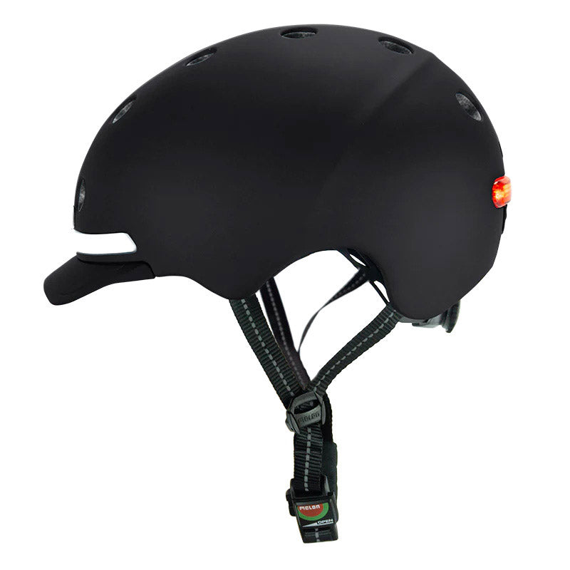 Casque de melon avec l'éclairage E-Series Black Ice XL-XXL