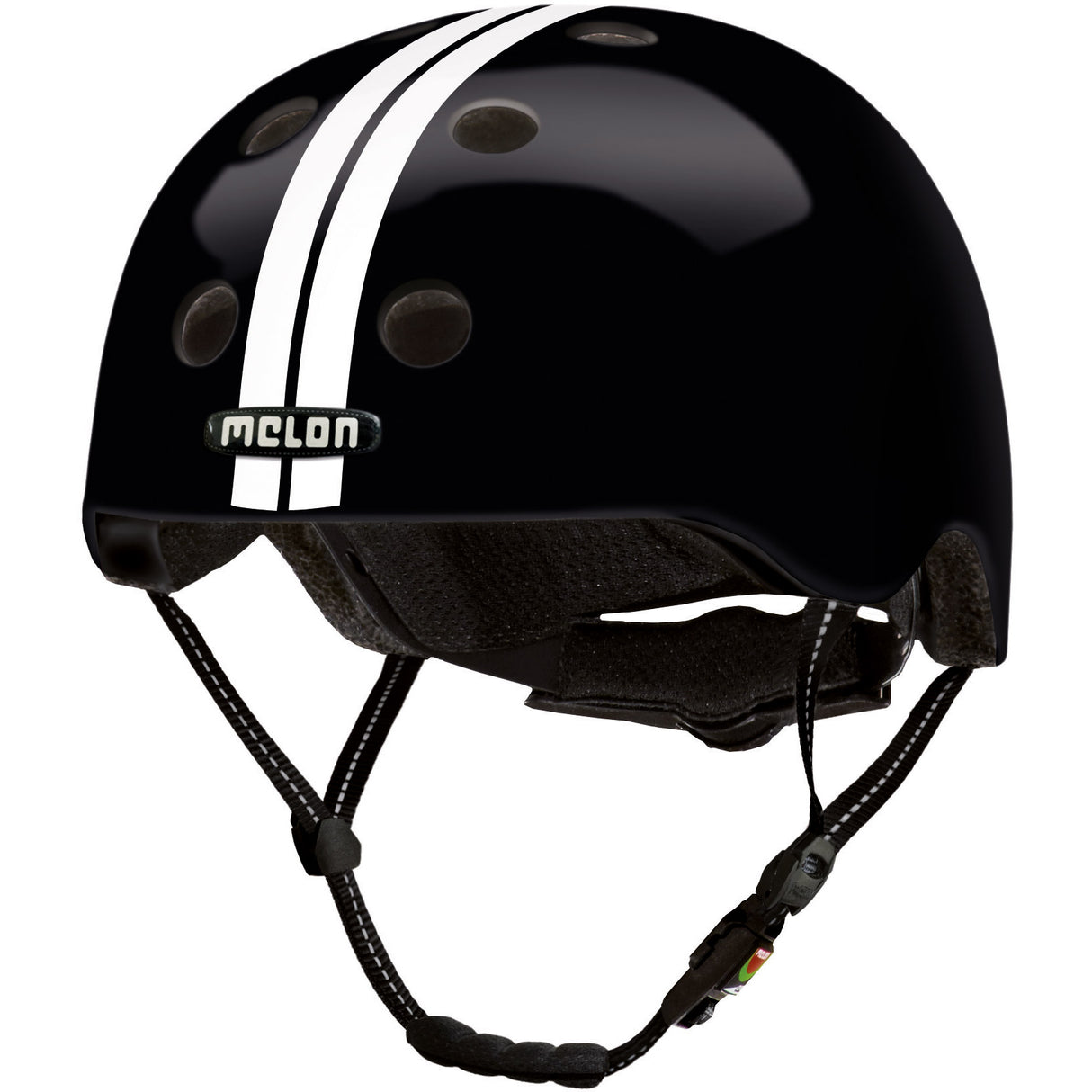 Partychimp casque melon urban active droit blanc noir xl-2xl