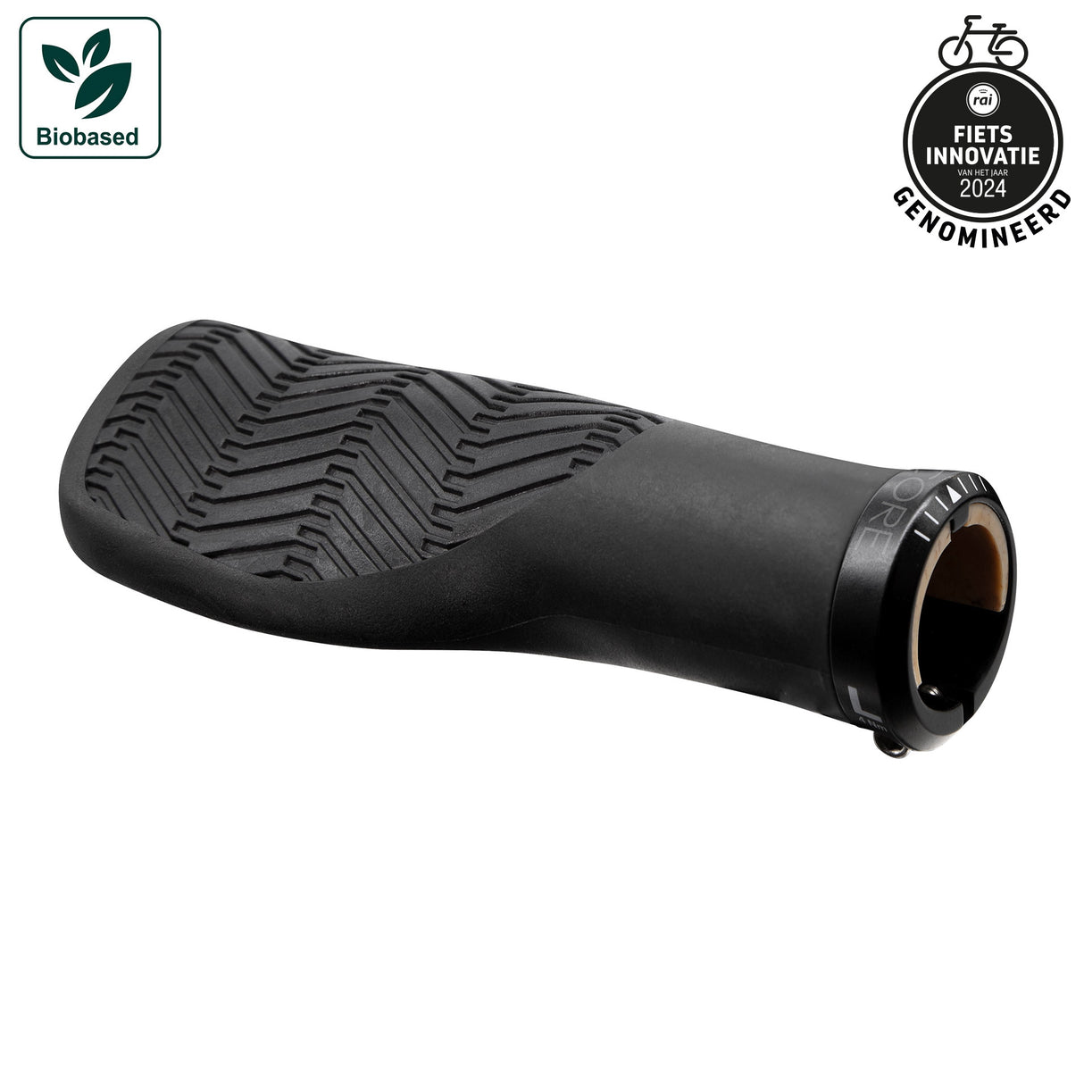 Herrmans jeu de poignées nucore town wave 130 130mm noir