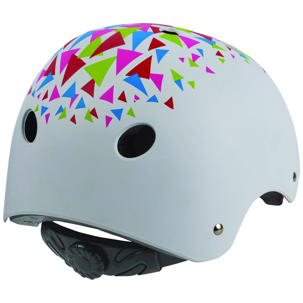Polisport Urban Radical Bicycle Casque S 53-55 cm triangles blanc Goudanje