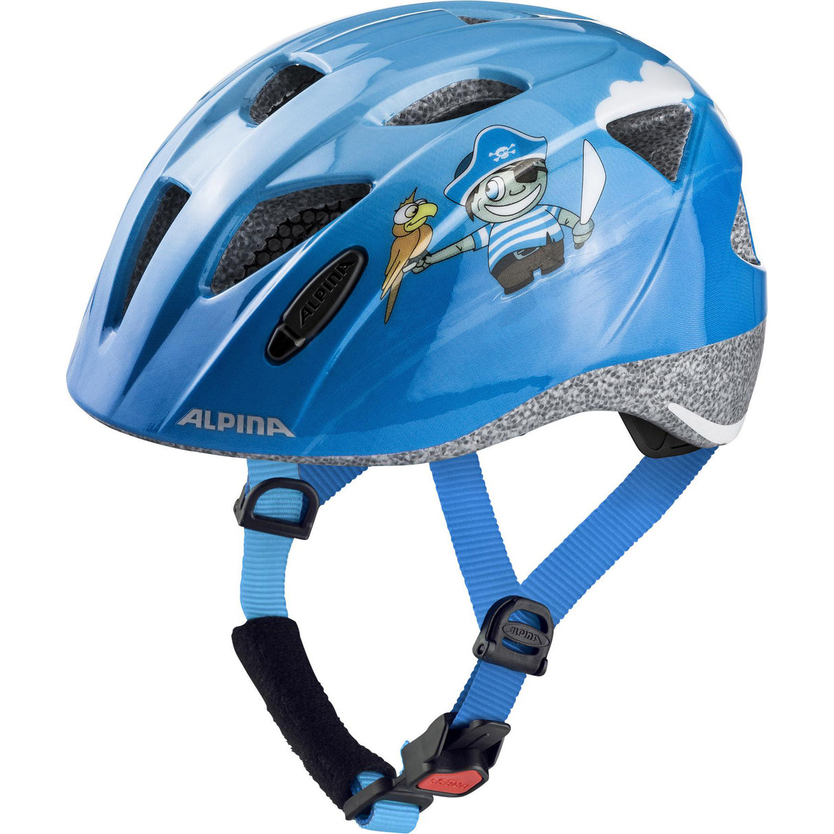 Alpina sports casque enfant ximo pirate 49-54 brillant