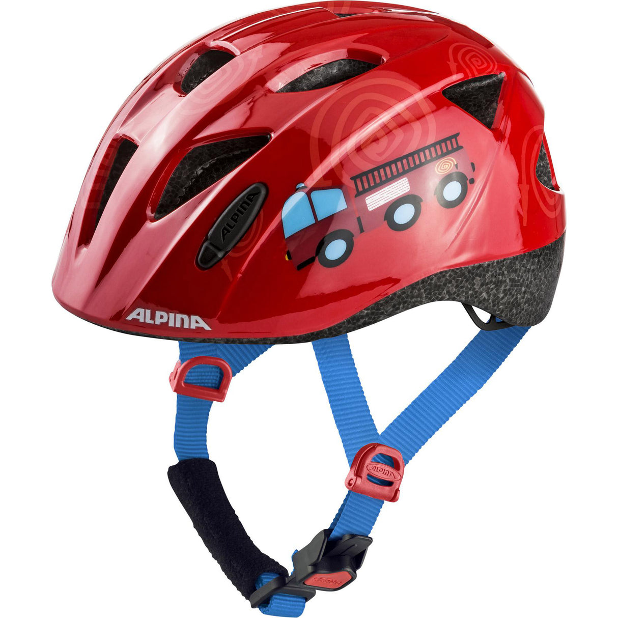Alpina sports casque enfant ximo pompier 47-51 brillant
