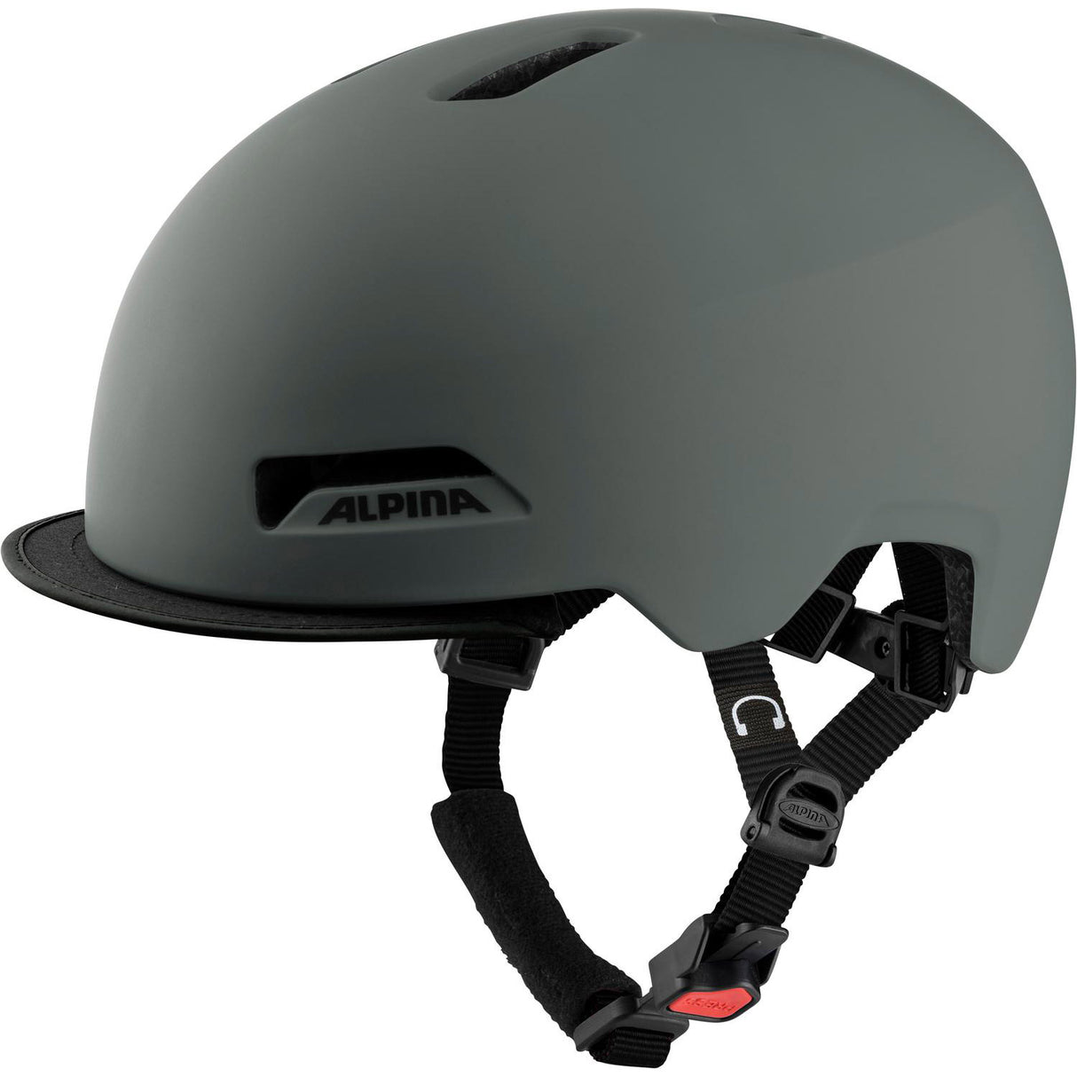 Alpina casque urbain sportif brooklyn 52-57 gris mat