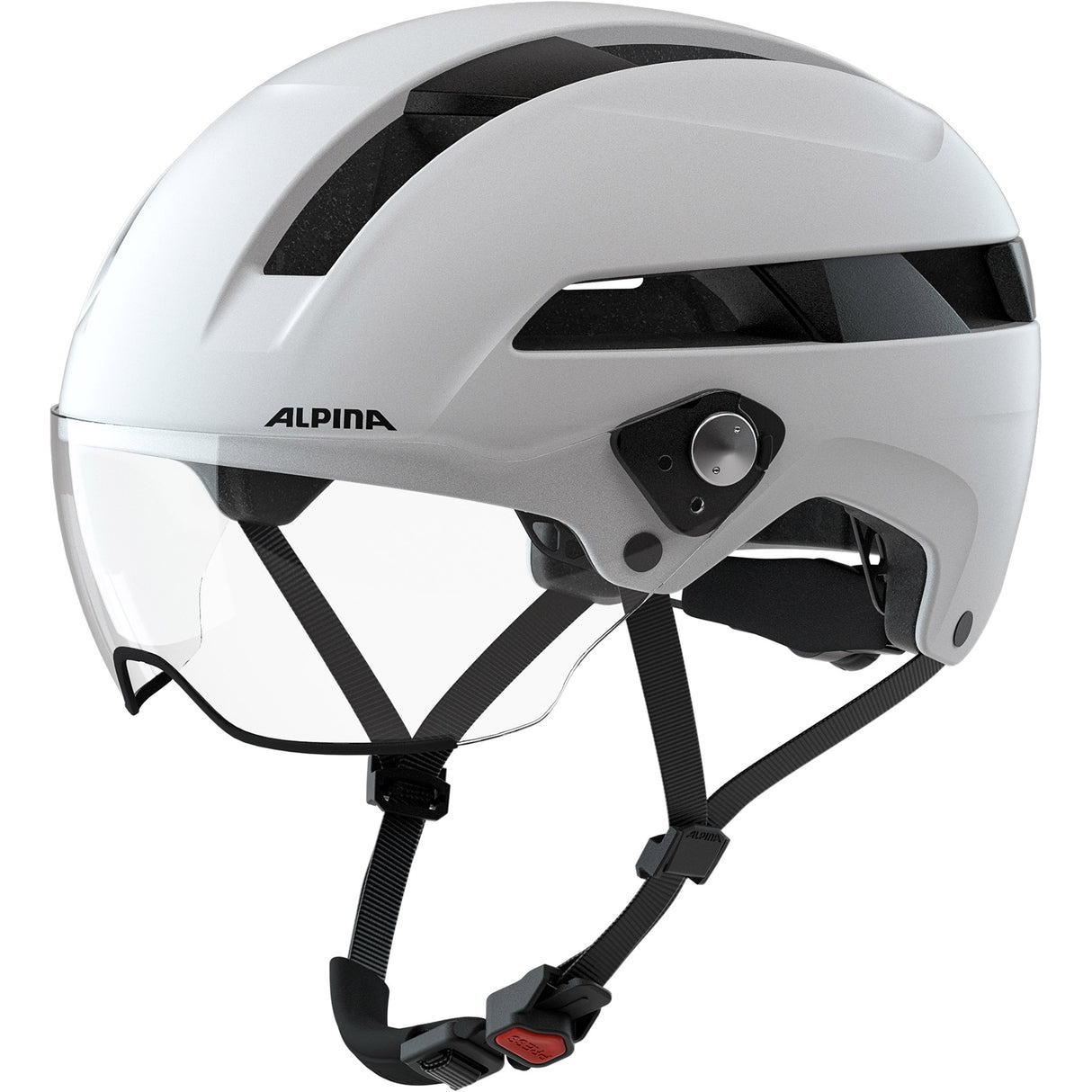 Alpina sports casque urbain visière soho 51-56 blanc mat