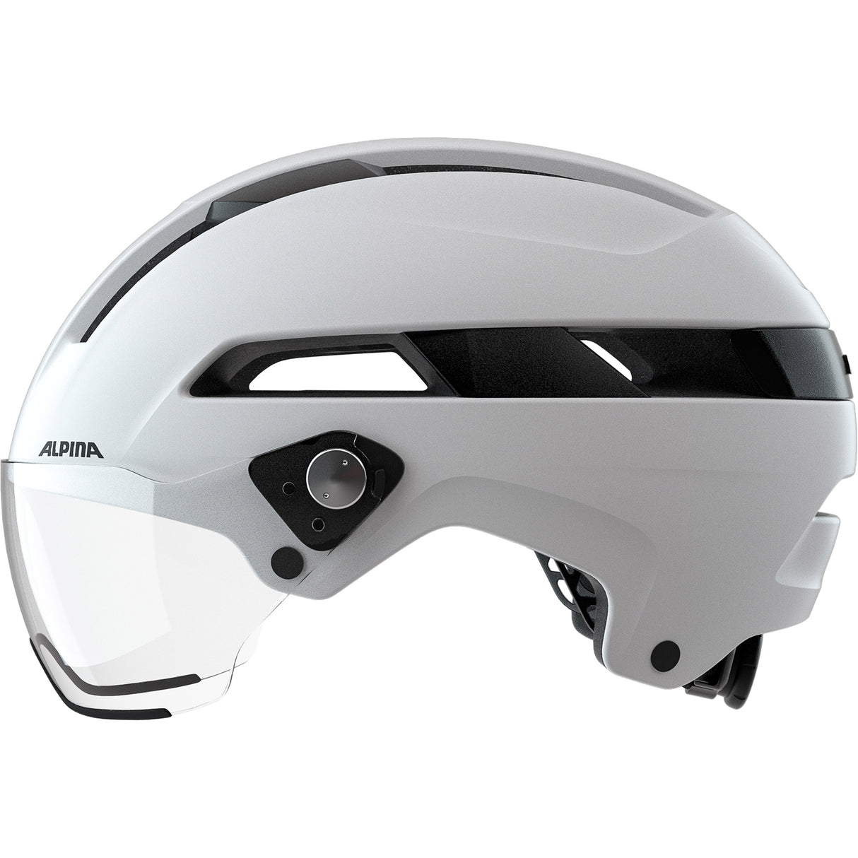 Alpina sports casque urbain visière soho 51-56 blanc mat