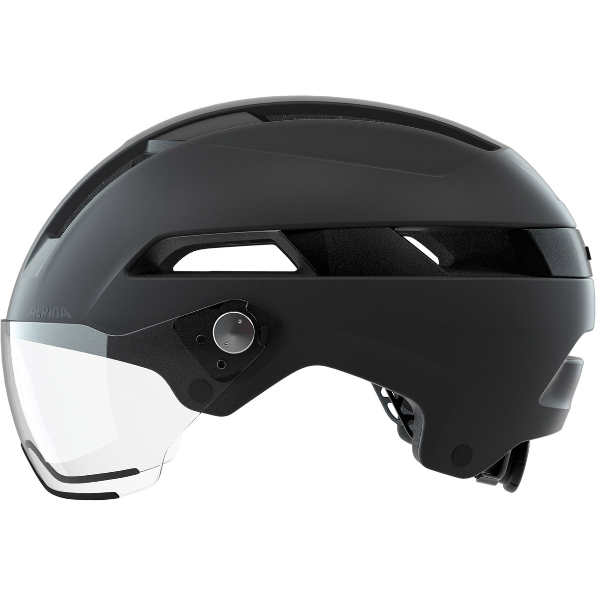 Alpina sports casque urbain visière soho 51-56 noir mat