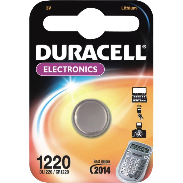 Pile Duracell dl1220 cr1220 3v lithium