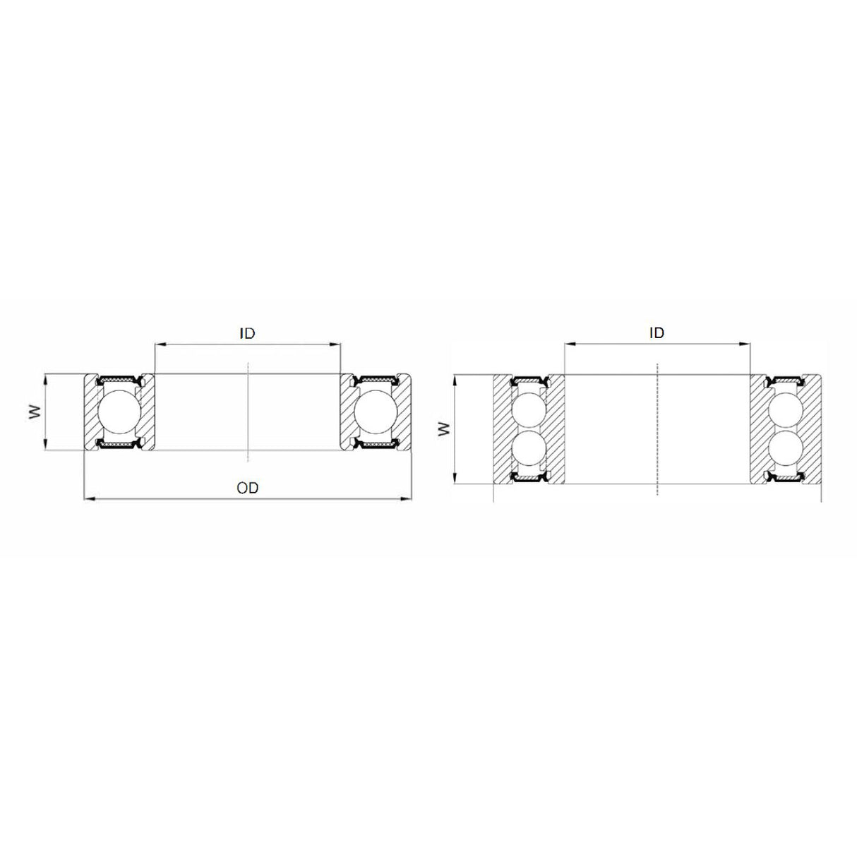 Marwi roulement à billes union max CB-438 6000V LLU 10x26x8
