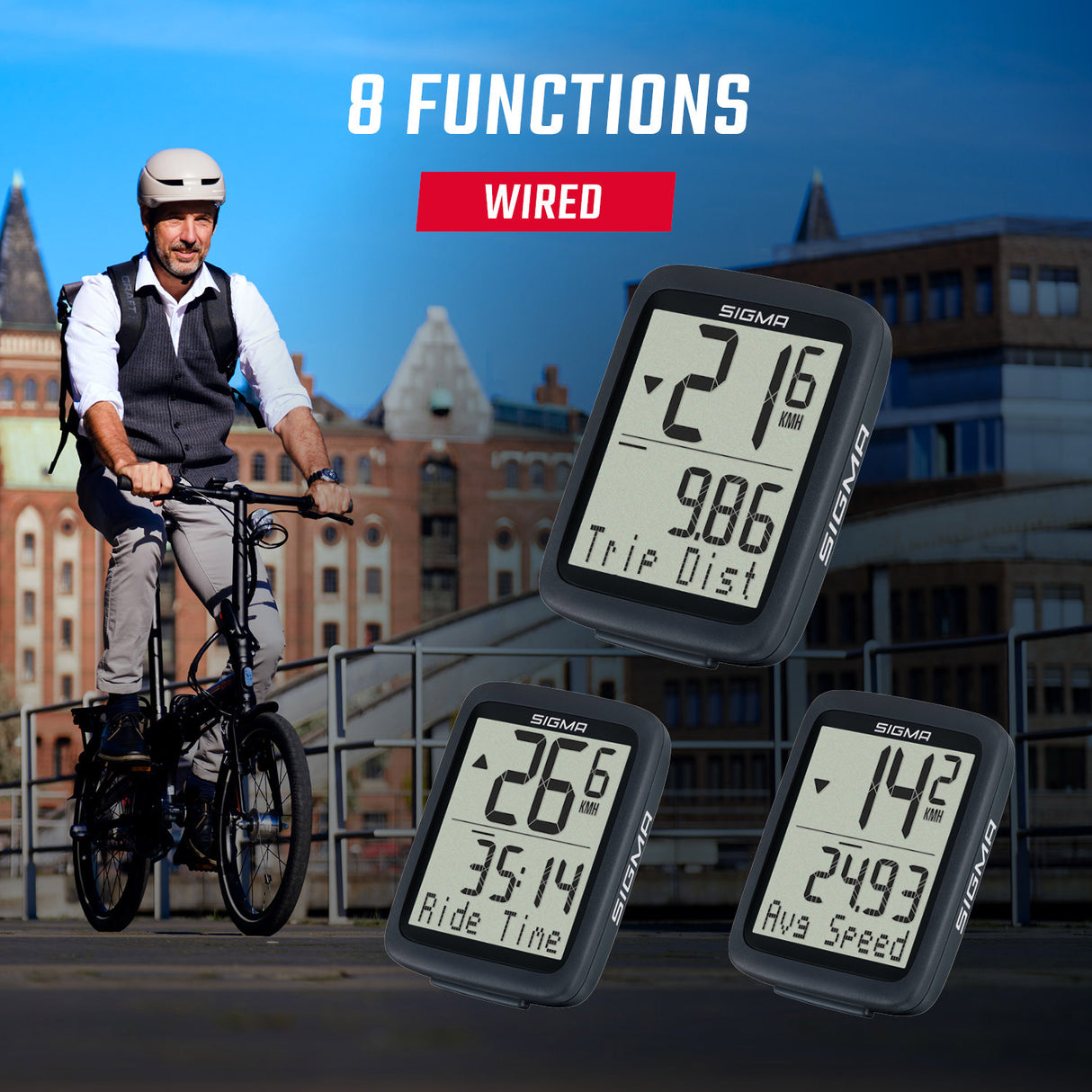 Sigma BC 8.0 WR Routes informatiques 8 Funnies 08210