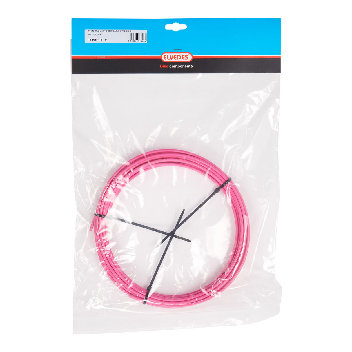 Elvedes Schakel Buitenk 4,2 mm (10m) Douleur rose 1120SP-15-10