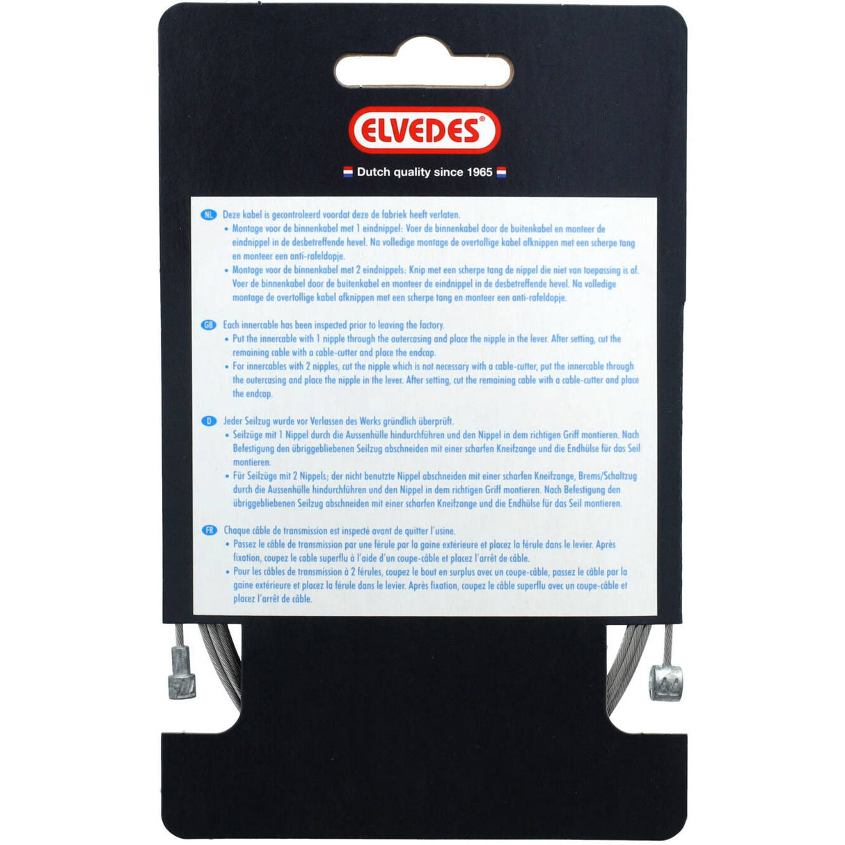 Elvedes Rem Binnenkabel 1350 mm Splitter de câble en acier inoxydable