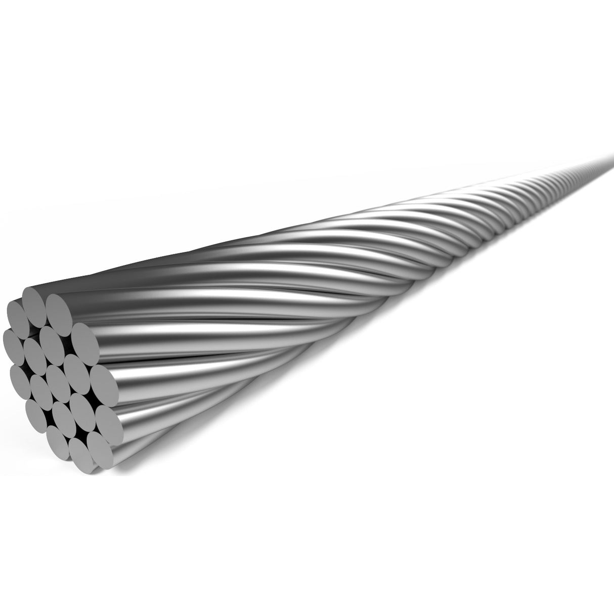 Elvedes Link câble intérieur 2250 mm acier inoxydable �1,25 mm n T-nipple