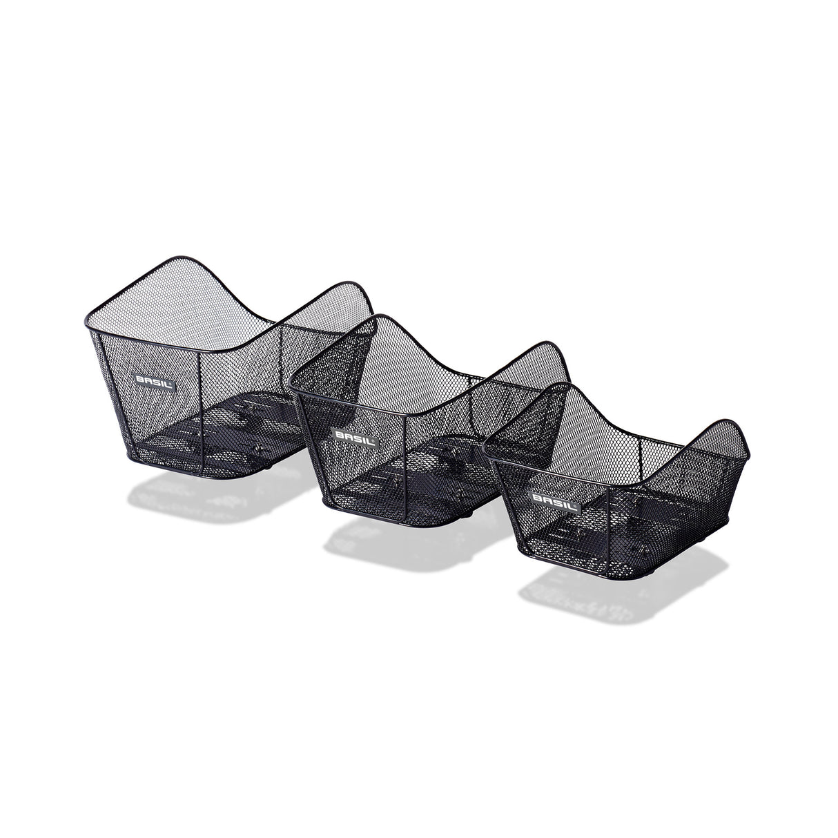 Icône de basilic S - Panier à vélo - à l'arrière - noir