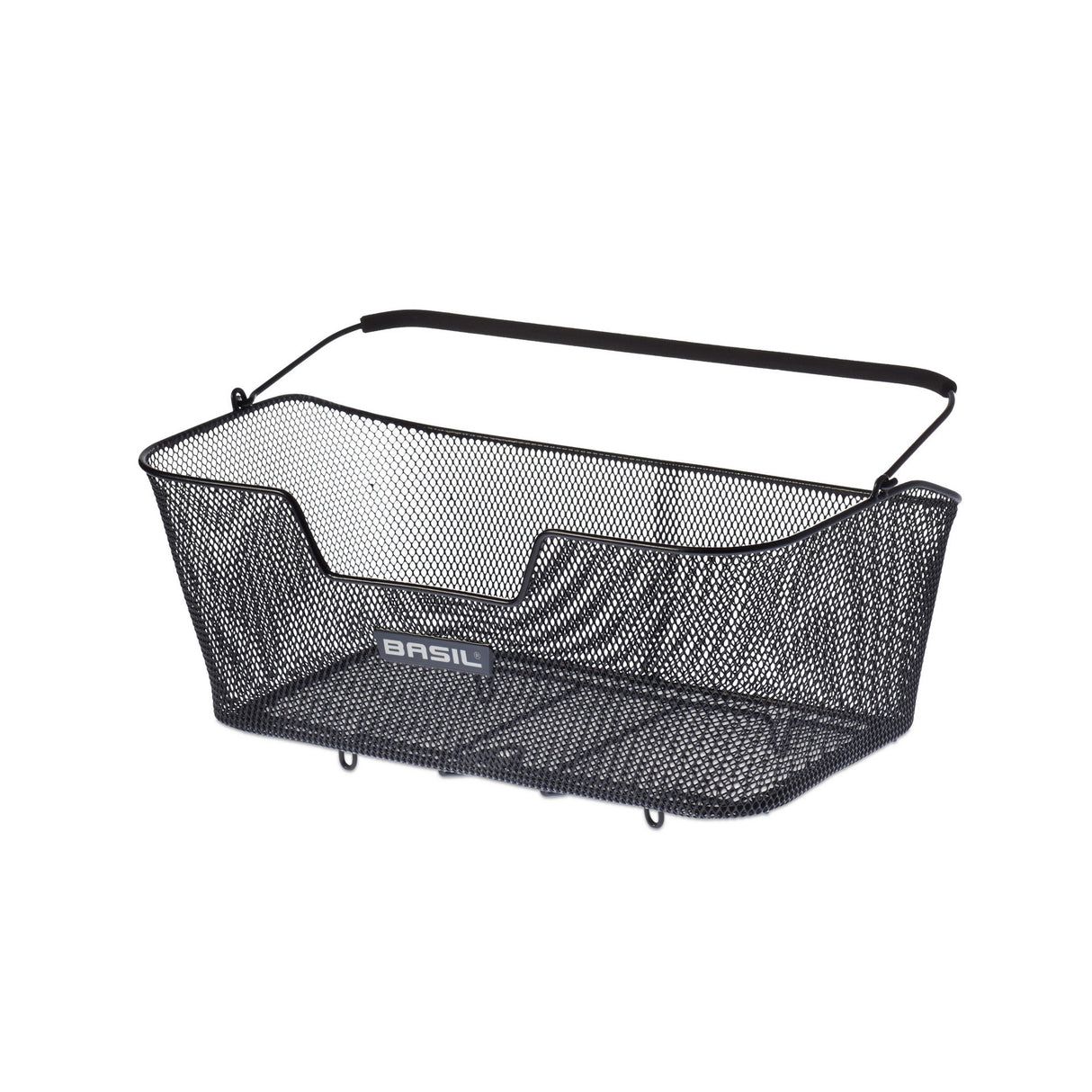 Base de basilic xl - panier à vélo - à l'arrière - noir