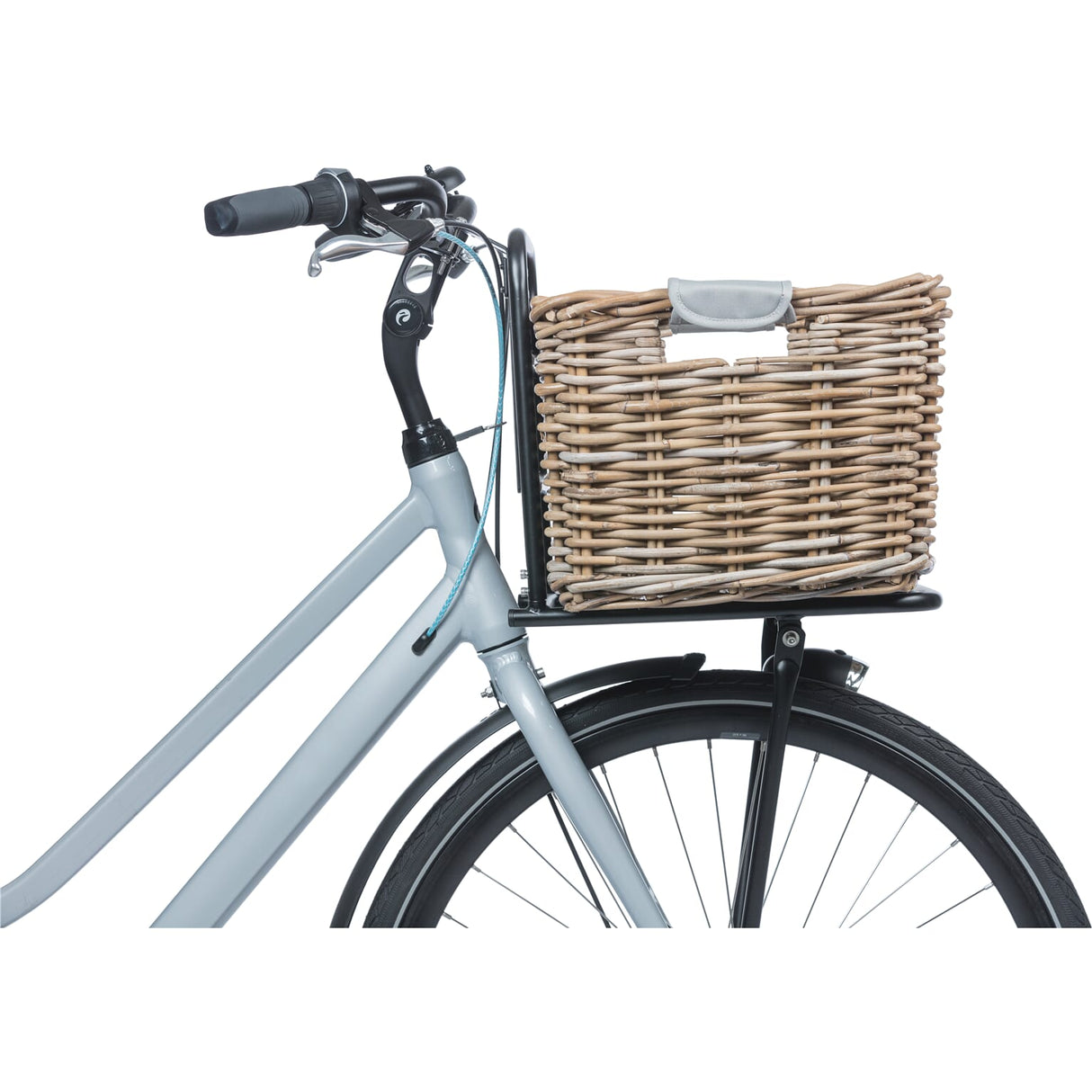 Panier de vélo de basilic dorset grand gris