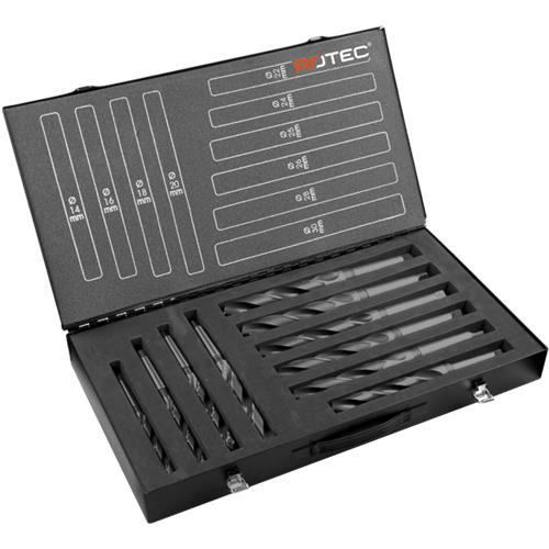 Jeu de forets hélicoïdaux Rotec mk 14-30mm hss 10 pièces