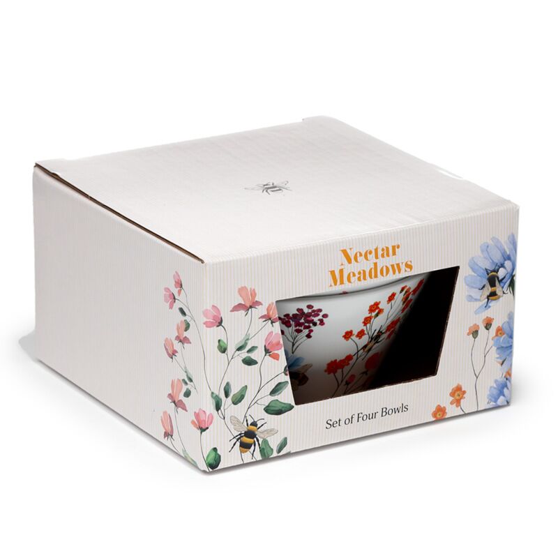Nectar Meadows ensemble de 4 bols de pique-nique en rpet durable