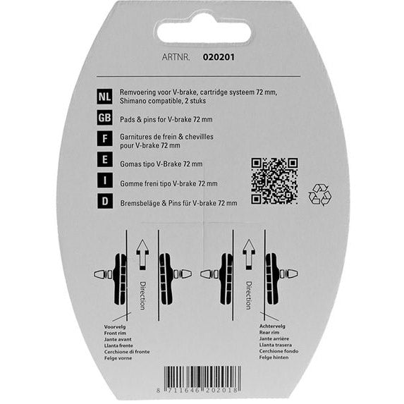 Simson V-frein Cardridge Free Shoe